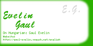 evelin gaul business card